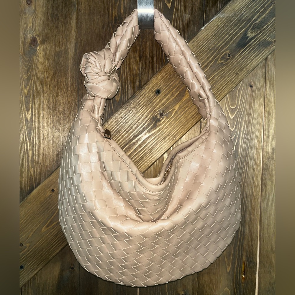 LULLA COLLECTION Woven Knot oversized shoulder bag
